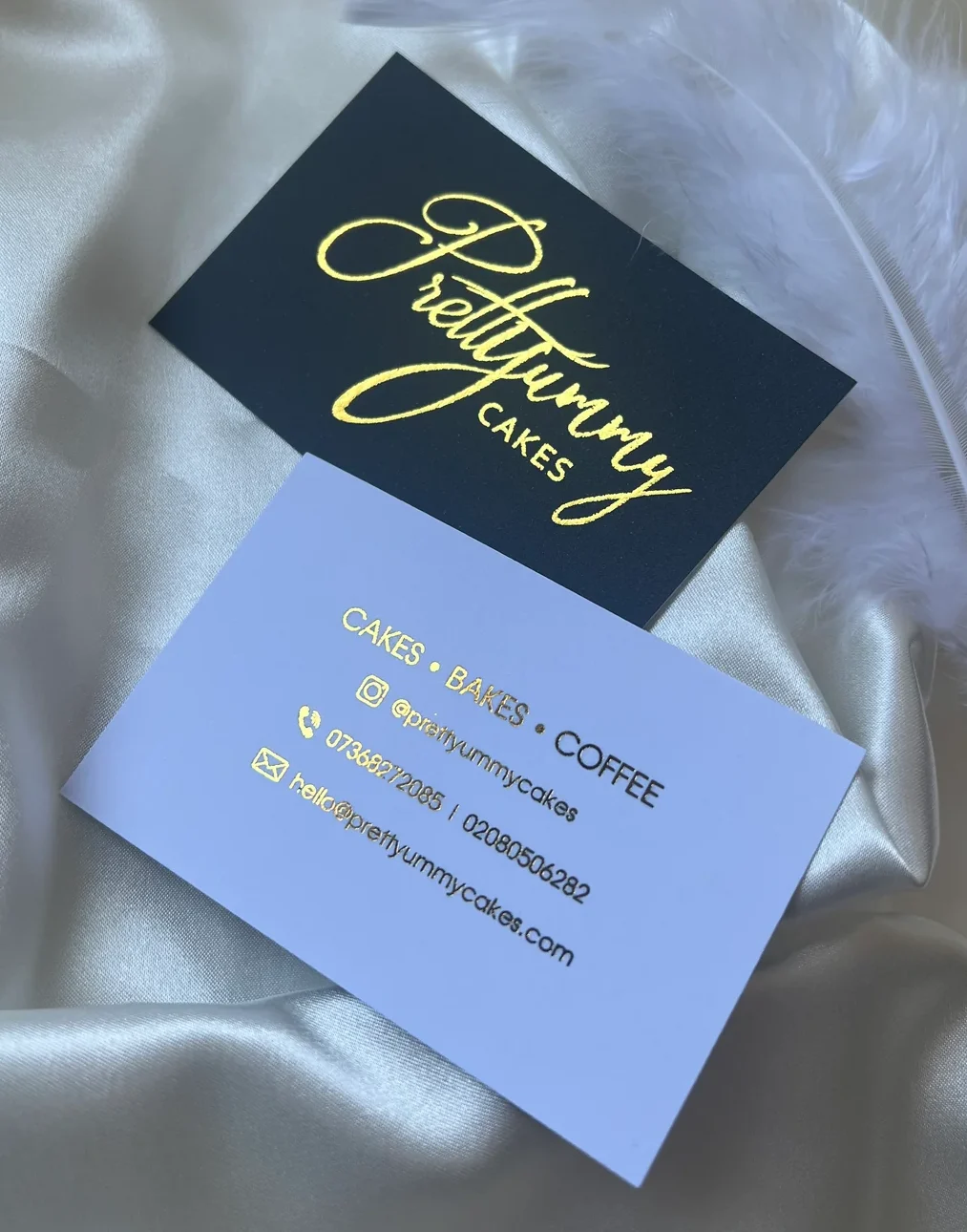 Personalised Luxury Metallic Foil Business Cards - Image 3