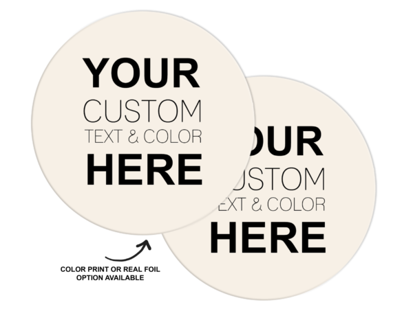 Custom printed small business packaging stickers
