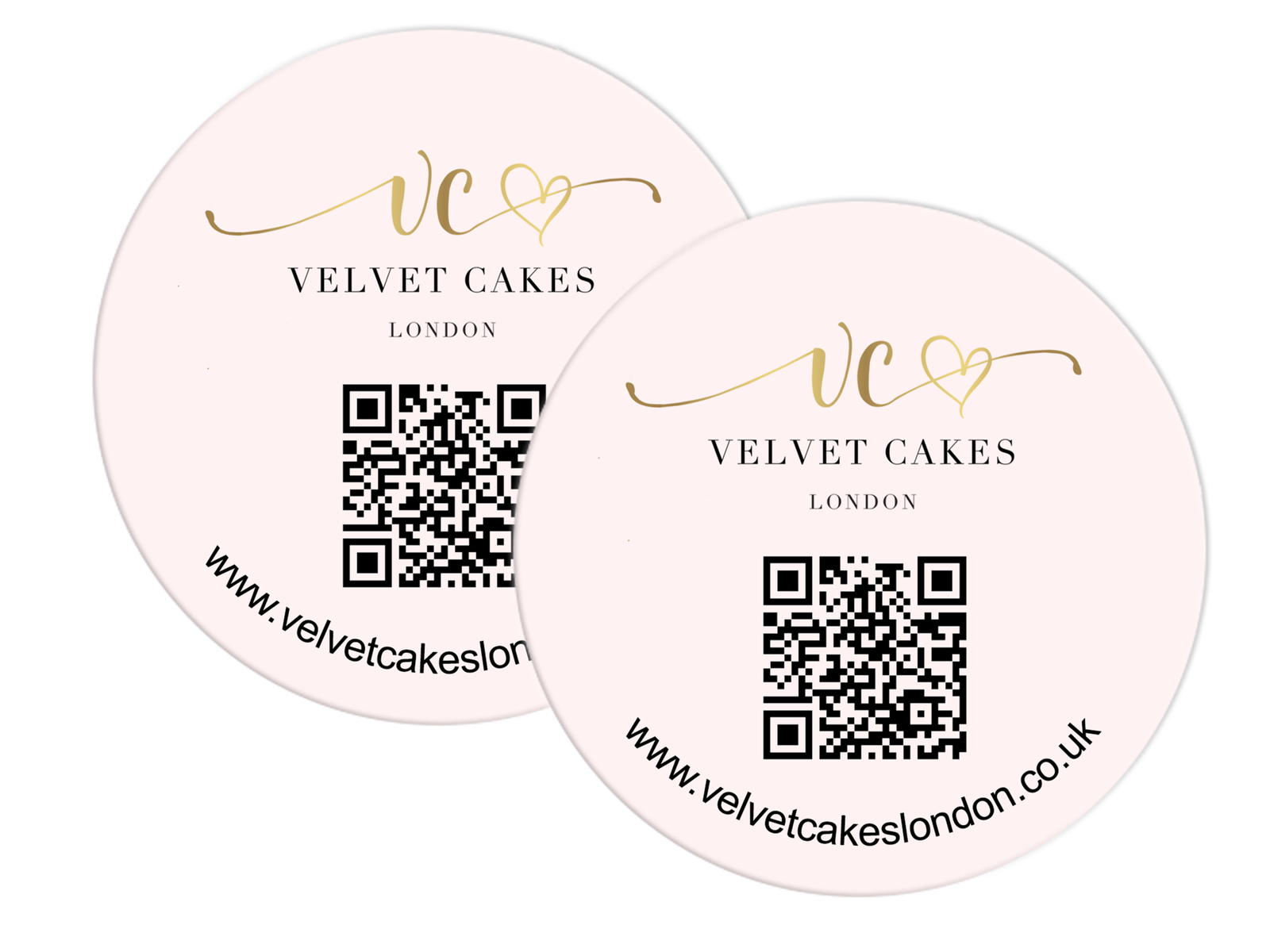 Personalised QR code Thank you Stickers