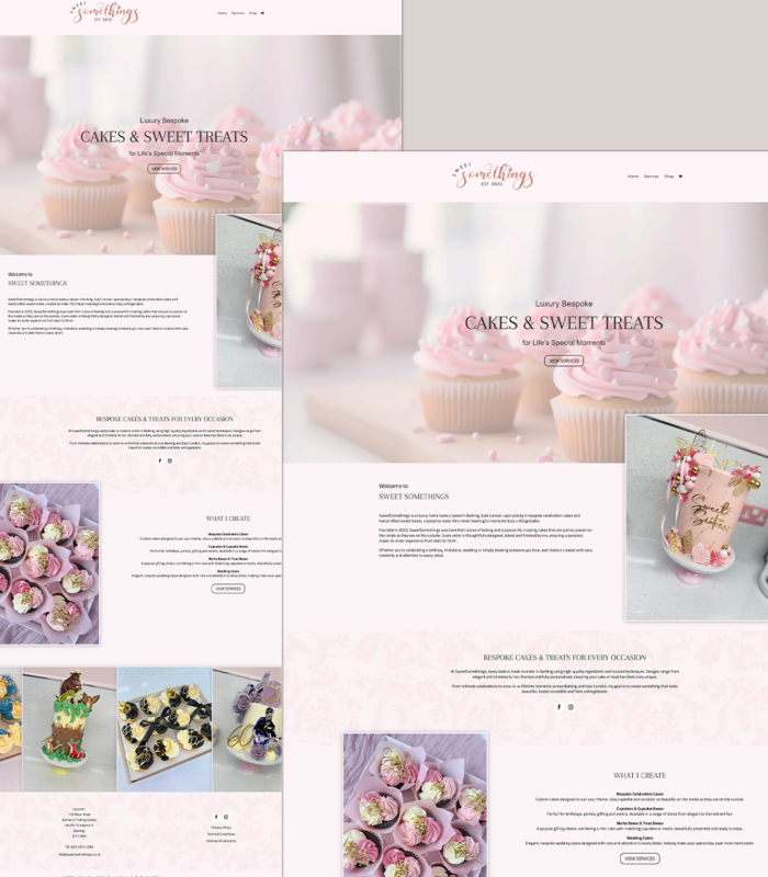 Professional small business website project with responsive design