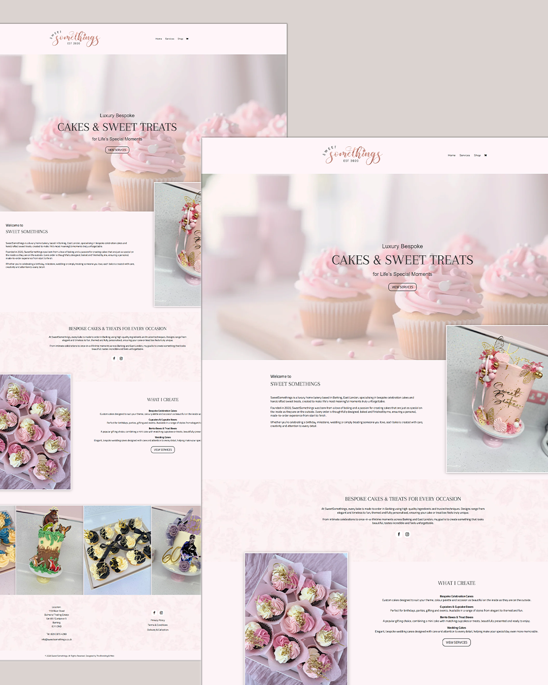 Professional small business website project with responsive design