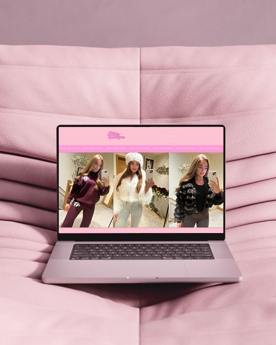 clothing e-commerce online store website Custom e-commerce web design for fashion brand