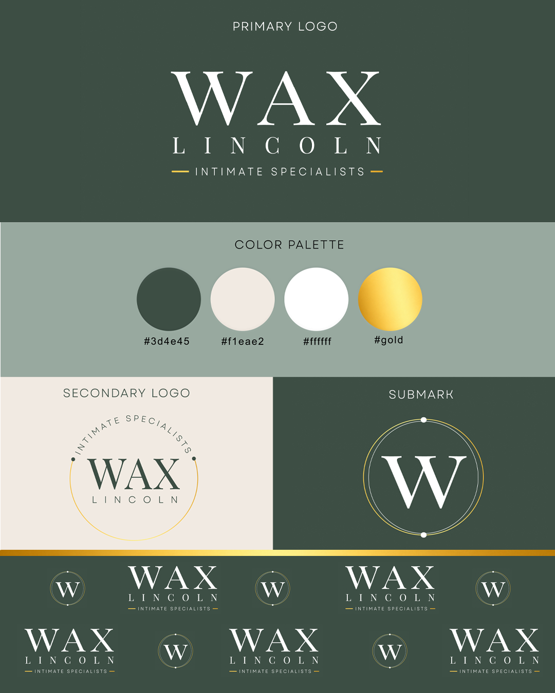 bespoke waxing business logo design