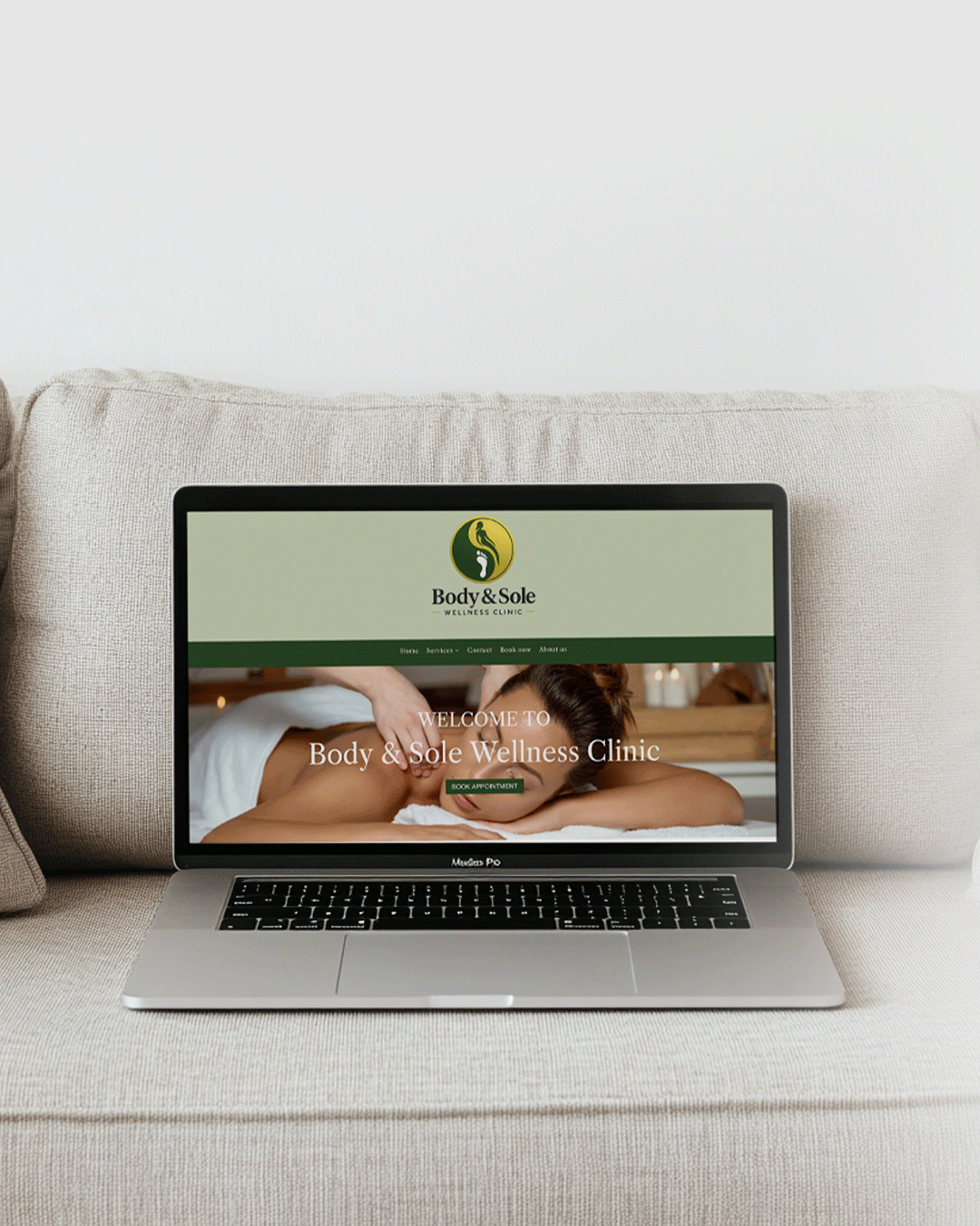 website design for beauty business Professional website design for a beauty brand with clean layout