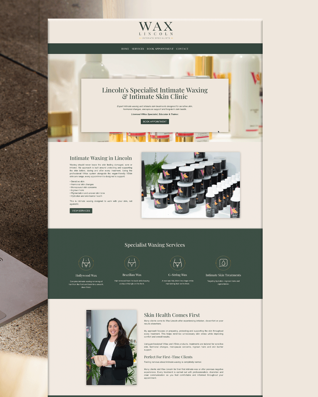 Mobile website design for a small business